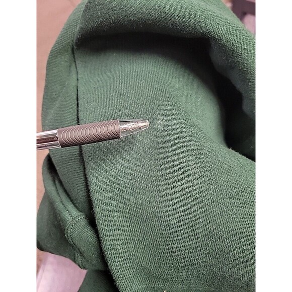 Vintage Fruit of the Loom Green Embroidered Santa Claus Christmas Sweatshirt‎ XL - Picture 7 of 9